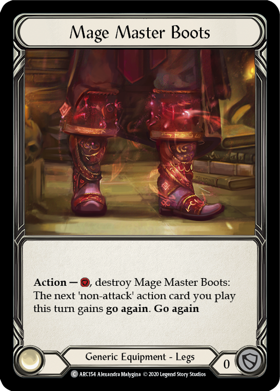 Mage Master Boots [U-ARC154] Unlimited Rainbow Foil | Magic Magpie