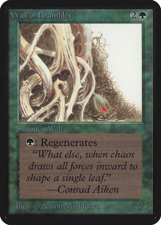 Wall of Brambles [Limited Edition Alpha] | Magic Magpie
