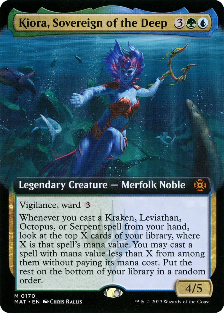 Kiora, Sovereign of the Deep (Extended Art) [March of the Machine: The Aftermath] | Magic Magpie