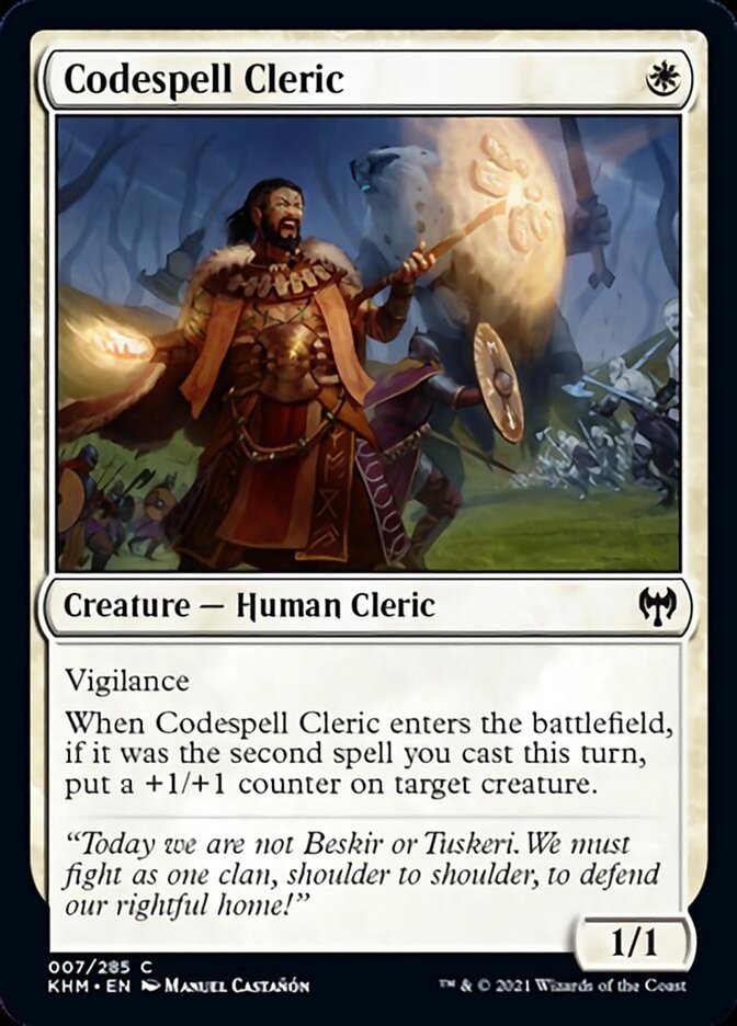 Codespell Cleric [Kaldheim] | Magic Magpie