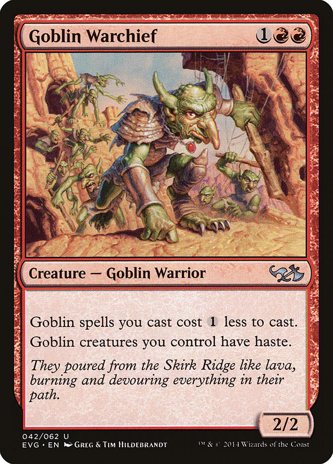 Goblin Warchief (Elves vs. Goblins) [Duel Decks Anthology] | Magic Magpie