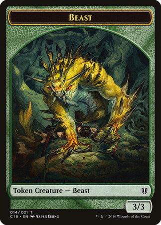 Beast // Ogre Double-sided Token [Commander 2016 Tokens] | Magic Magpie