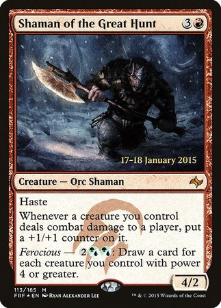 Shaman of the Great Hunt [Fate Reforged Promos] | Magic Magpie