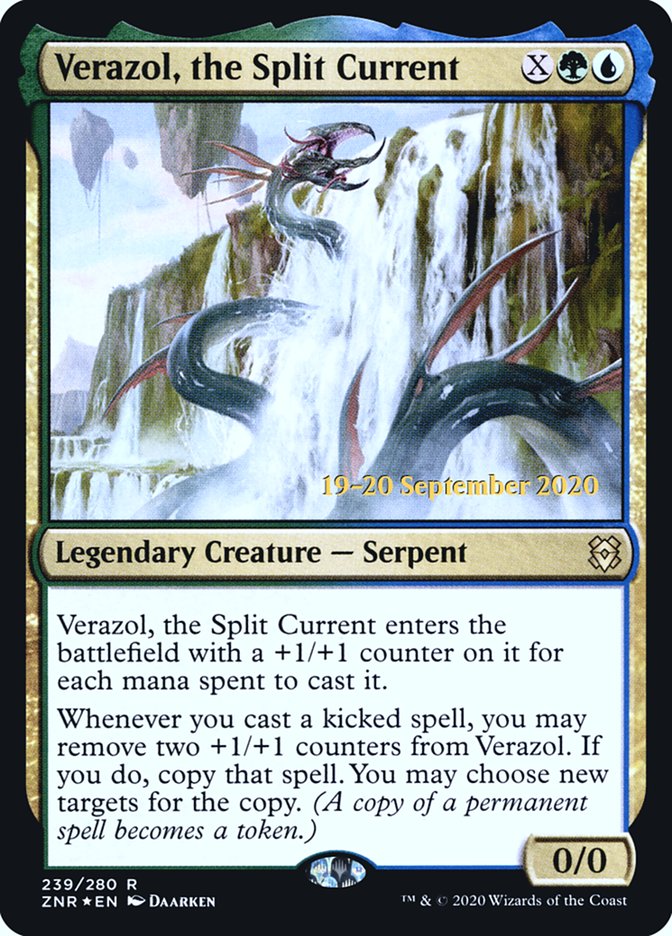 Verazol, the Split Current  [Zendikar Rising Prerelease Promos] | Magic Magpie