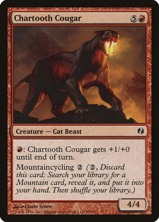 Chartooth Cougar [Duel Decks: Venser vs. Koth] | Magic Magpie
