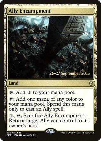 Ally Encampment [Battle for Zendikar Promos] | Magic Magpie