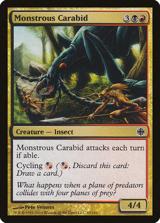 Monstrous Carabid [Alara Reborn] | Magic Magpie