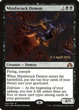 Mindwrack Demon [Shadows over Innistrad Promos] | Magic Magpie