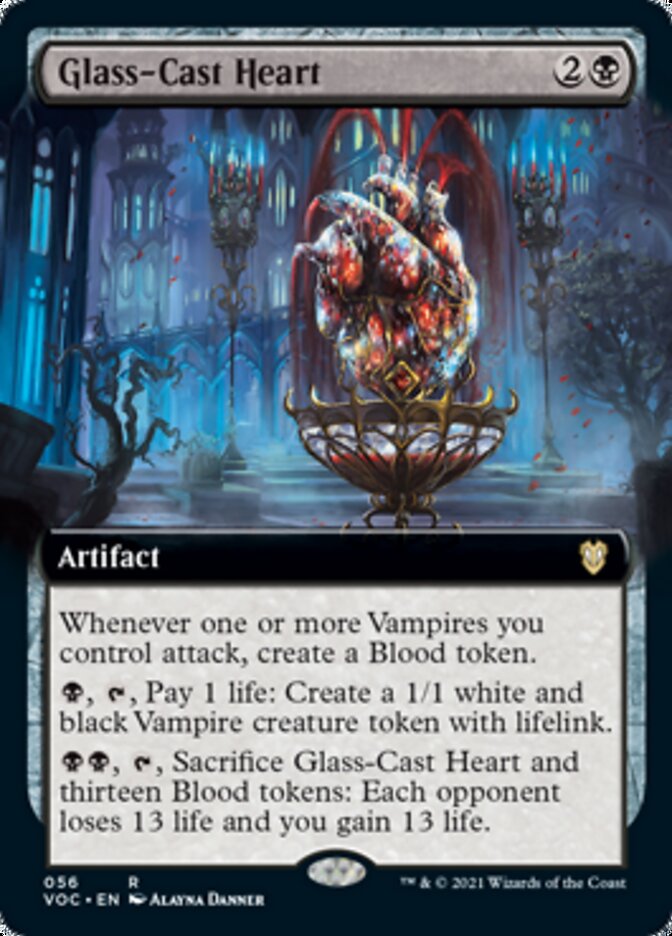 Glass-Cast Heart (Extended) [Innistrad: Crimson Vow Commander] | Magic Magpie