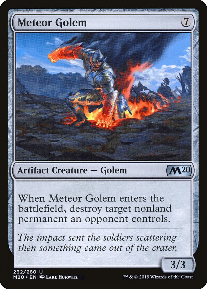 Meteor Golem [Core Set 2020] | Magic Magpie