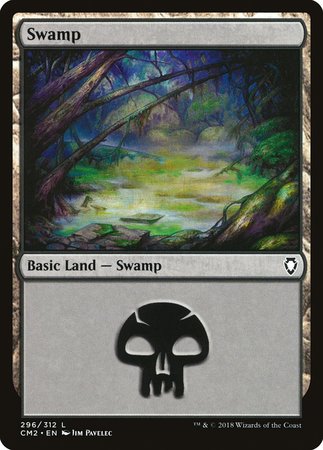 Swamp (296) [Commander Anthology Volume II] | Magic Magpie