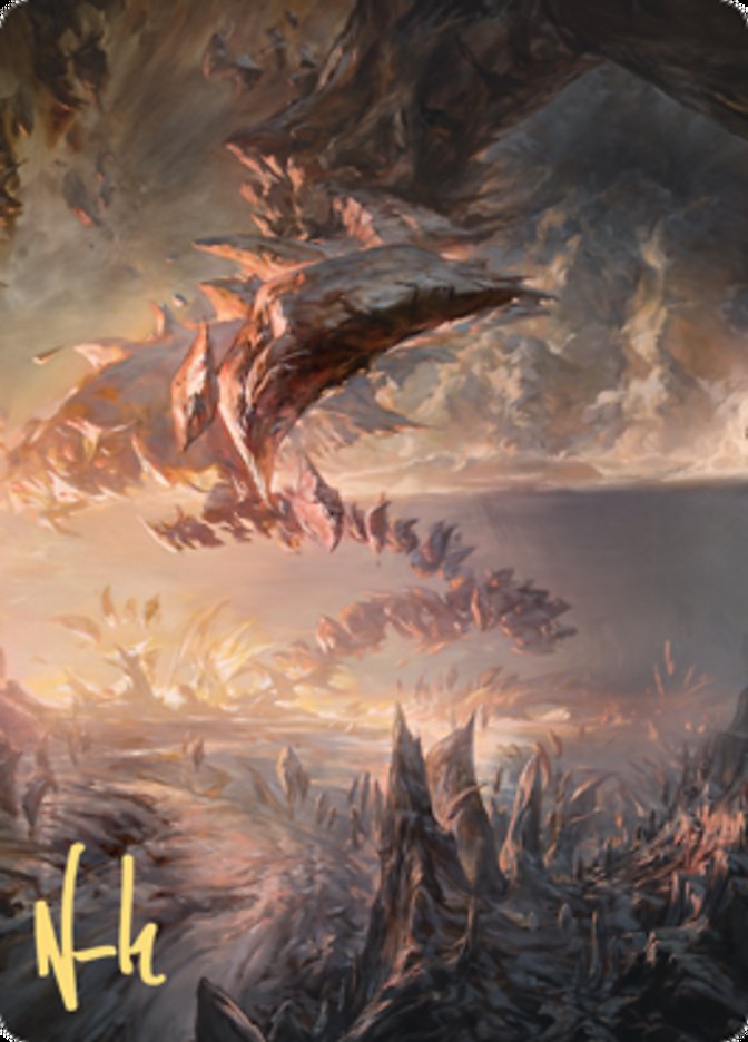 Needleverge Pathway Art Card (Gold-Stamped Signature) [Zendikar Rising Art Series] | Magic Magpie