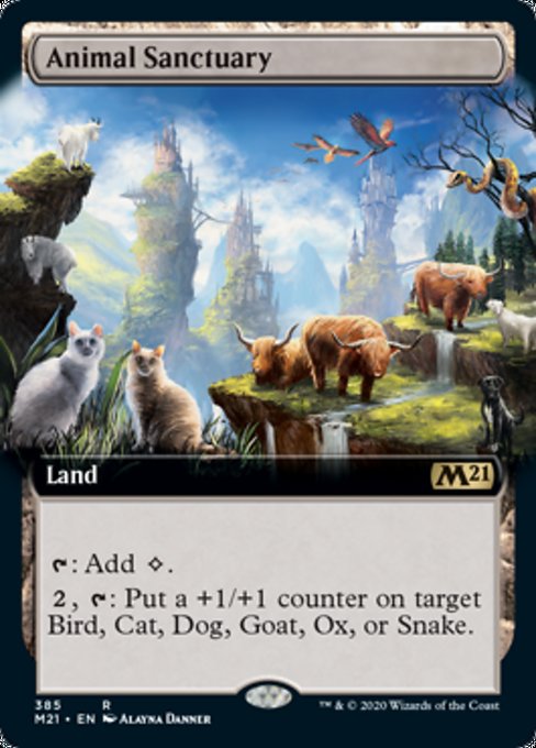 Animal Sanctuary (Extended Art) [Core Set 2021] | Magic Magpie