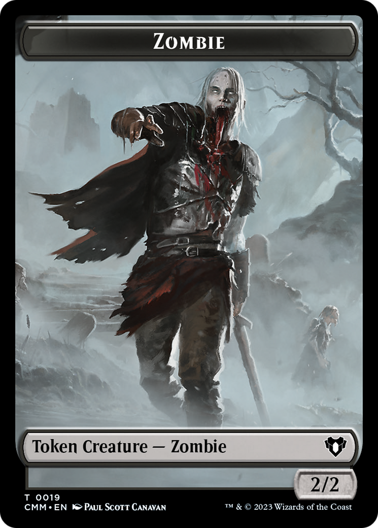 Zombie Token (19) [Commander Masters Tokens] | Magic Magpie