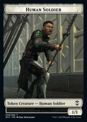 Eldrazi // Human Soldier Double-sided Token [Streets of New Capenna Commander Tokens] | Magic Magpie