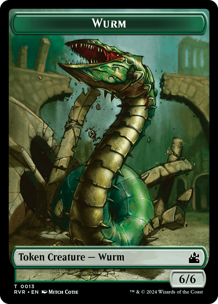 Saproling // Wurm Double-Sided Token [Ravnica Remastered Tokens] | Magic Magpie