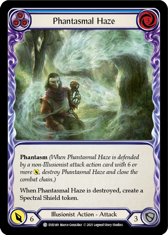 Phantasmal Haze (Blue) [EVR149] (Everfest)  1st Edition Rainbow Foil | Magic Magpie