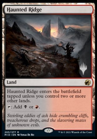 Haunted Ridge (Promo Pack) [Innistrad: Midnight Hunt Promos] | Magic Magpie