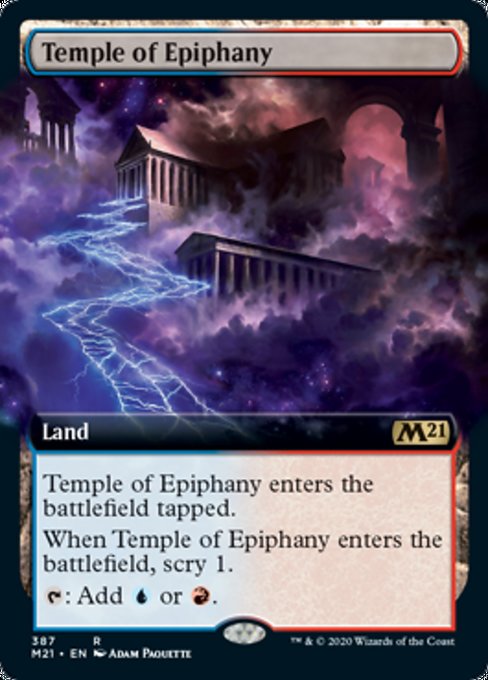 Temple of Epiphany (Extended Art) [Core Set 2021] | Magic Magpie