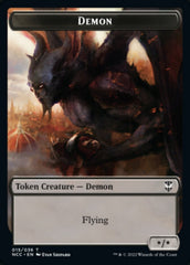 Demon // Copy Double-sided Token [Streets of New Capenna Commander Tokens] | Magic Magpie