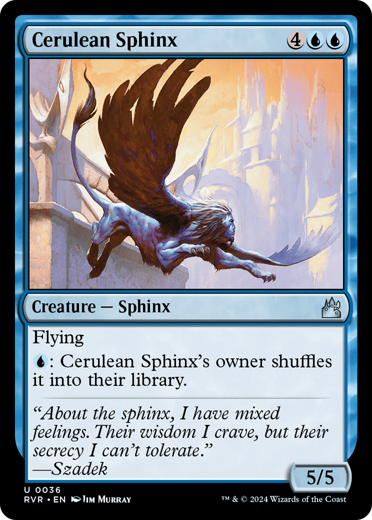 Cerulean Sphinx [Ravnica Remastered] | Magic Magpie