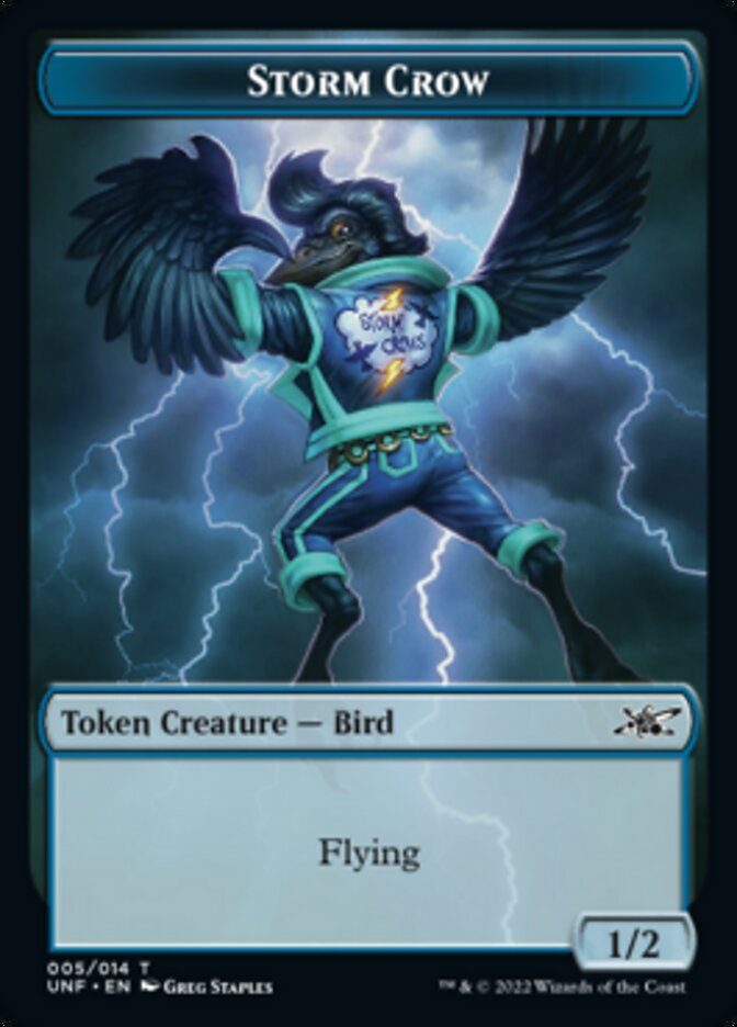 Storm Crow Token [Unfinity Tokens] | Magic Magpie