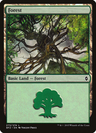 Forest (273) [Battle for Zendikar] | Magic Magpie