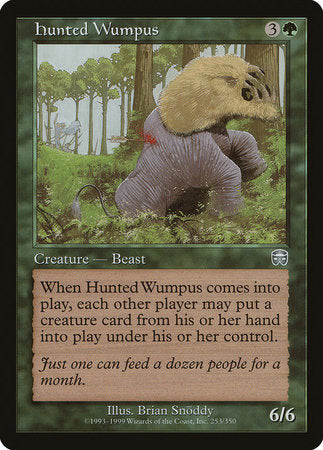 Hunted Wumpus [Mercadian Masques] | Magic Magpie