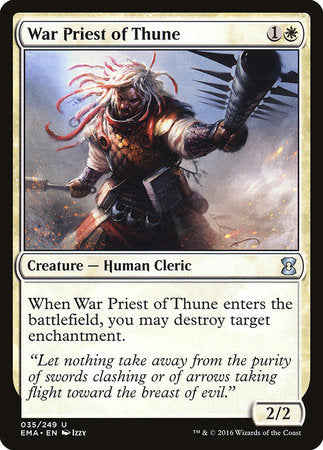 War Priest of Thune [Eternal Masters] | Magic Magpie