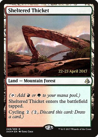 Sheltered Thicket [Amonkhet Promos] | Magic Magpie