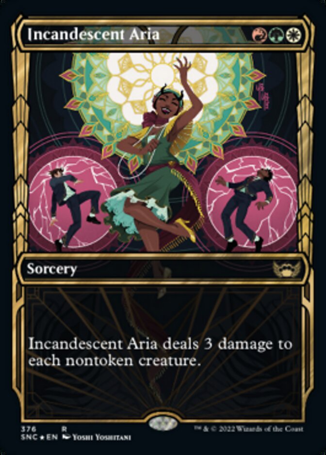 Incandescent Aria (Showcase Golden Age Gilded Foil) [Streets of New Capenna] | Magic Magpie