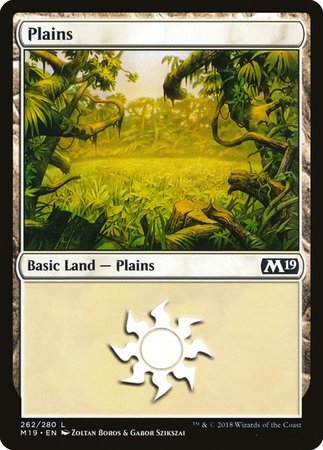 Plains (262) [Core Set 2019] | Magic Magpie