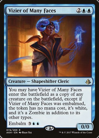 Vizier of Many Faces [Amonkhet] | Magic Magpie