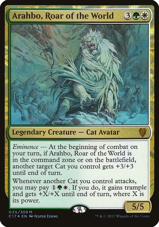 Arahbo, Roar of the World (Commander 2017) [Commander 2017 Oversized] | Magic Magpie