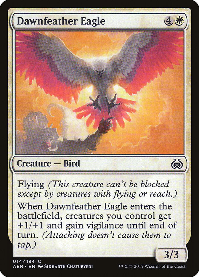 Dawnfeather Eagle (Intro Pack) [Aether Revolt Promos] | Magic Magpie
