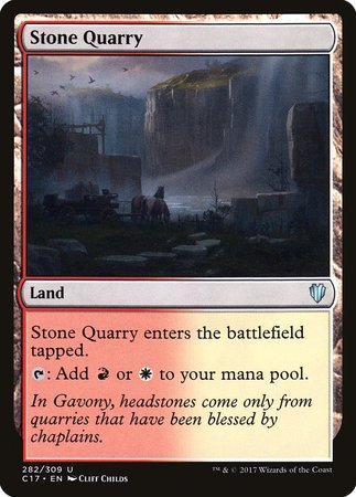 Stone Quarry [Commander 2017] | Magic Magpie