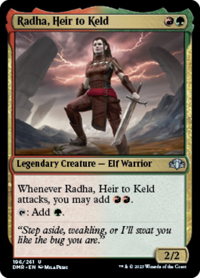 Radha, Heir to Keld [Dominaria Remastered] | Magic Magpie