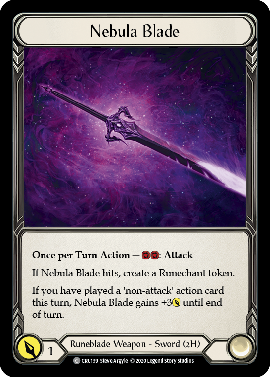 Nebula Blade [CRU139] 1st Edition Normal | Magic Magpie