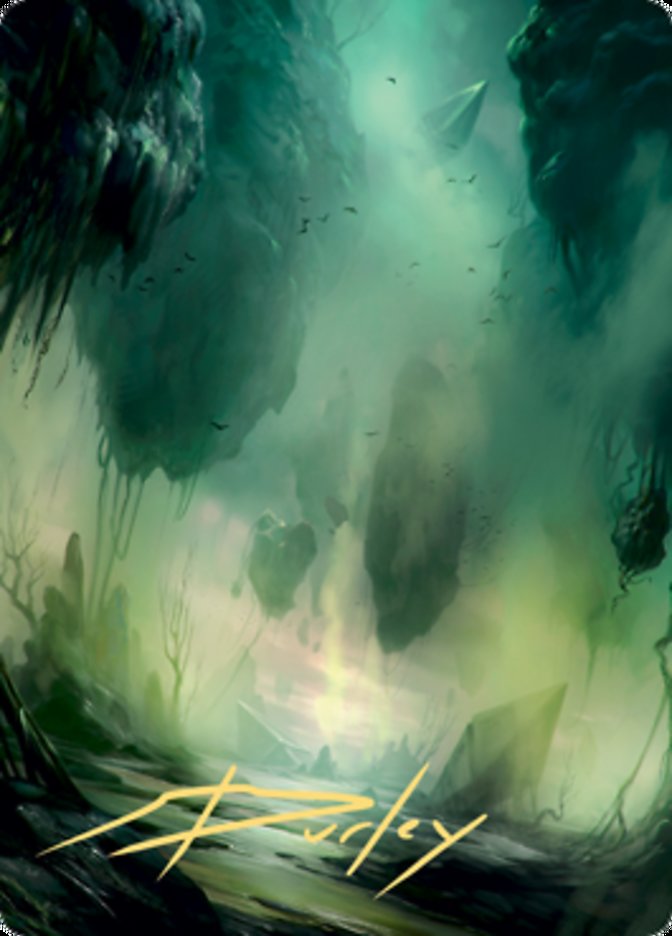 Swamp 1 Art Card (Gold-Stamped Signature) [Zendikar Rising Art Series] | Magic Magpie
