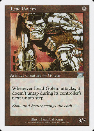 Lead Golem [Classic Sixth Edition] | Magic Magpie