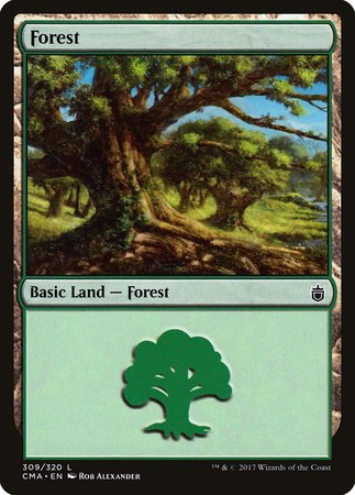 Forest (309) [Commander Anthology] | Magic Magpie