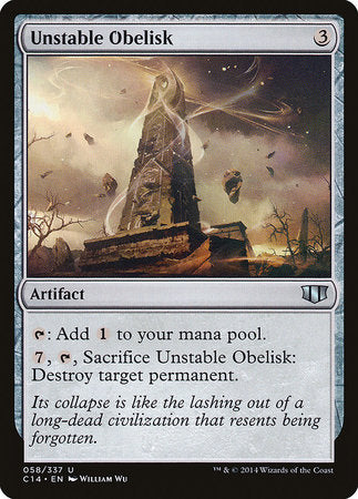 Unstable Obelisk [Commander 2014] | Magic Magpie