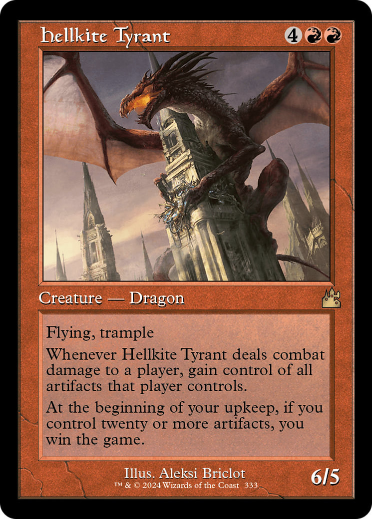 Hellkite Tyrant (Retro Frame) [Ravnica Remastered] | Magic Magpie