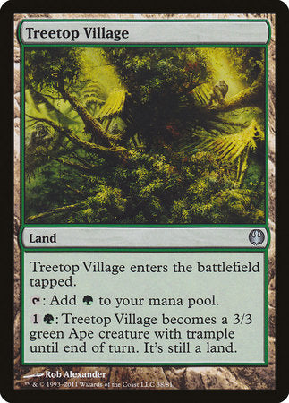 Treetop Village [Duel Decks: Knights vs. Dragons] | Magic Magpie