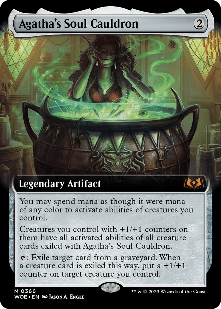 Agatha's Soul Cauldron (Extended Art) [Wilds of Eldraine] | Magic Magpie