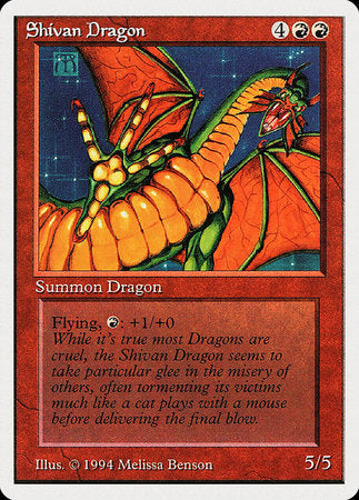 Shivan Dragon [Summer Magic / Edgar] | Magic Magpie