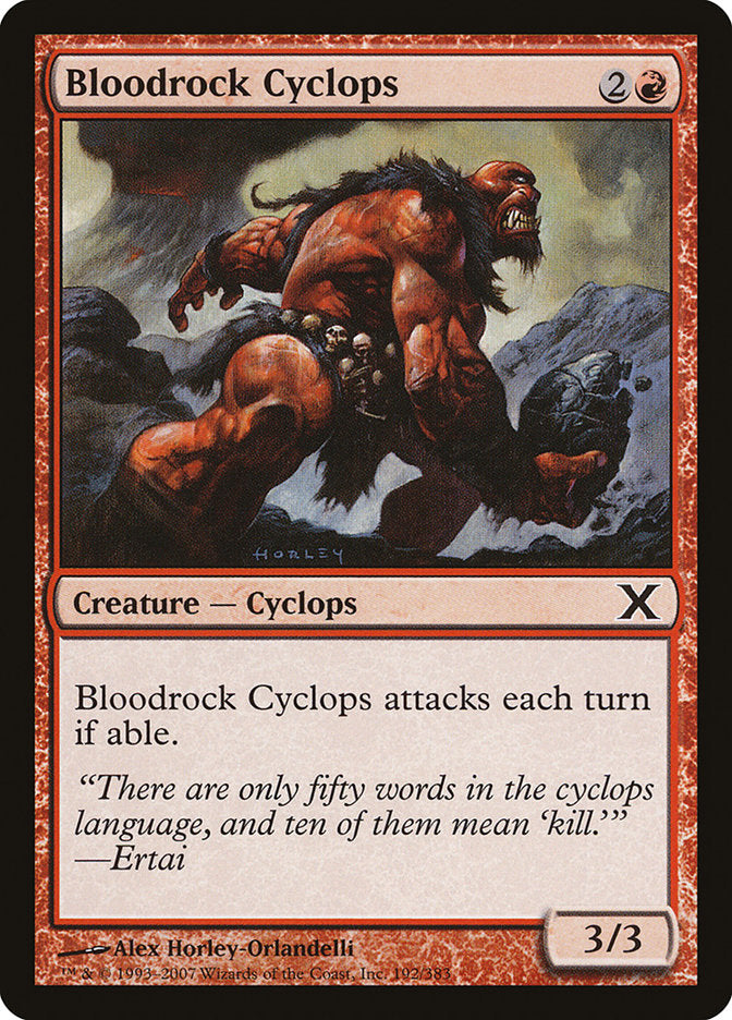 Bloodrock Cyclops [Tenth Edition] | Magic Magpie