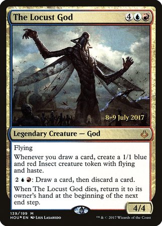 The Locust God [Hour of Devastation Promos] | Magic Magpie