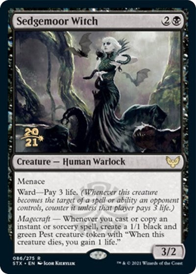 Sedgemoor Witch [Strixhaven: School of Mages Prerelease Promos] | Magic Magpie