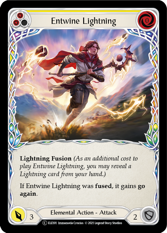 Entwine Lightning (Yellow) [U-ELE101] Unlimited Rainbow Foil | Magic Magpie
